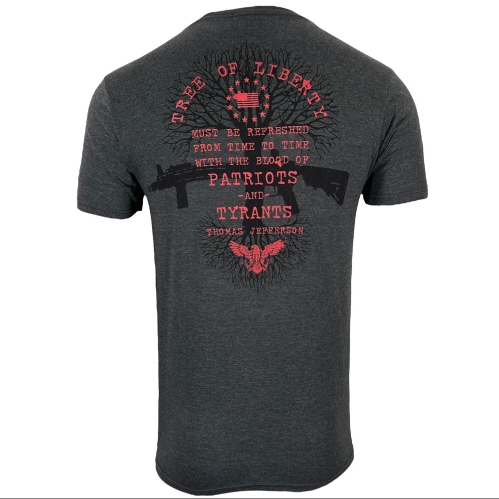 Howitzer Style Men's T-Shirt TREE OF LIBERTY Military Grunt MFG